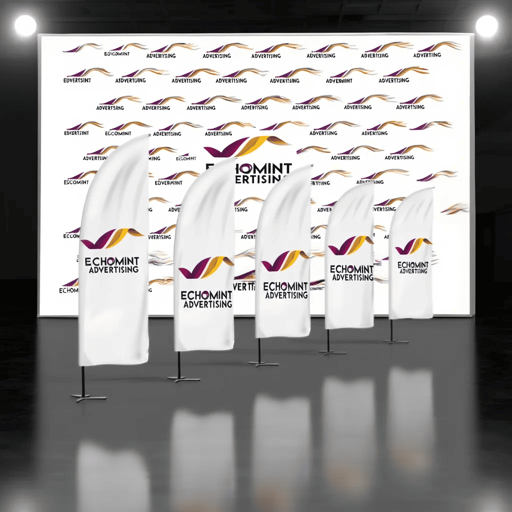 Telescopic Banners with Backdrop Dubai - Integrated Display Solutions