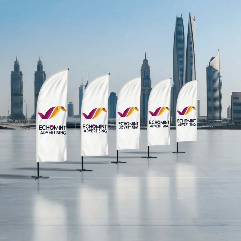 Teardrop Flag Printing Dubai - Dynamic Displays